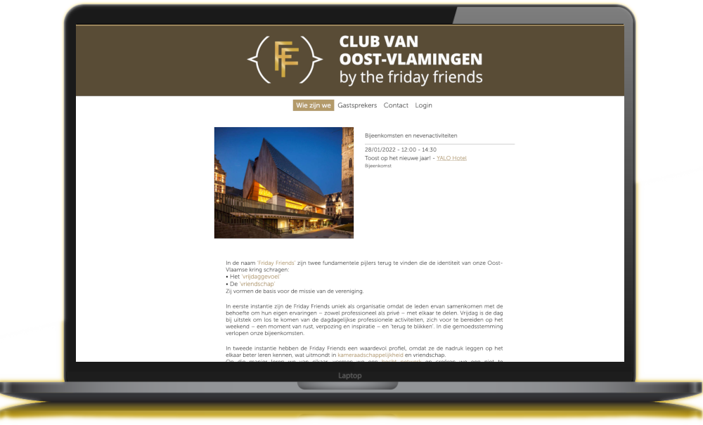 Friday Friends website screenshot
