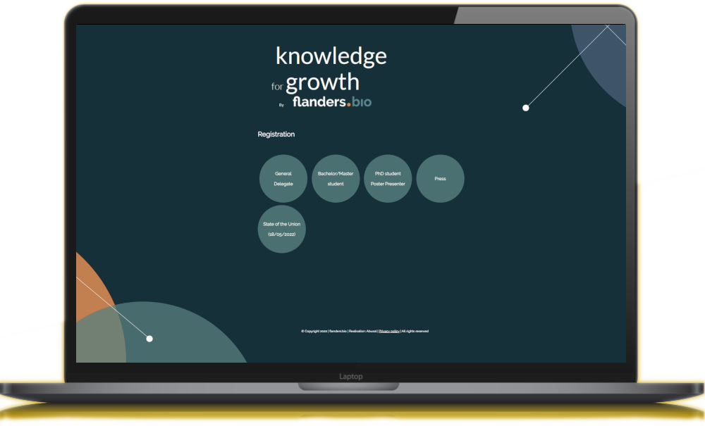 Knowledge for growth registratiesite screenshot